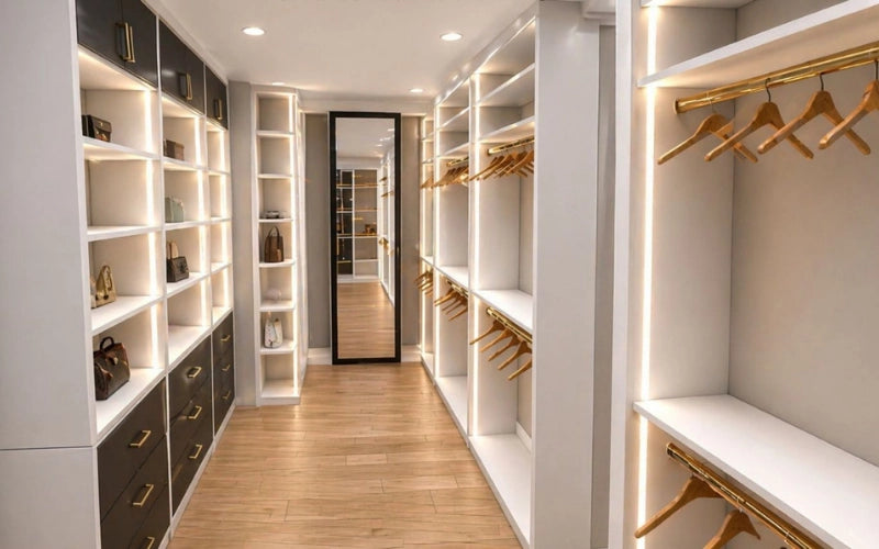 3D custom closet design rendering Holly Springs GA