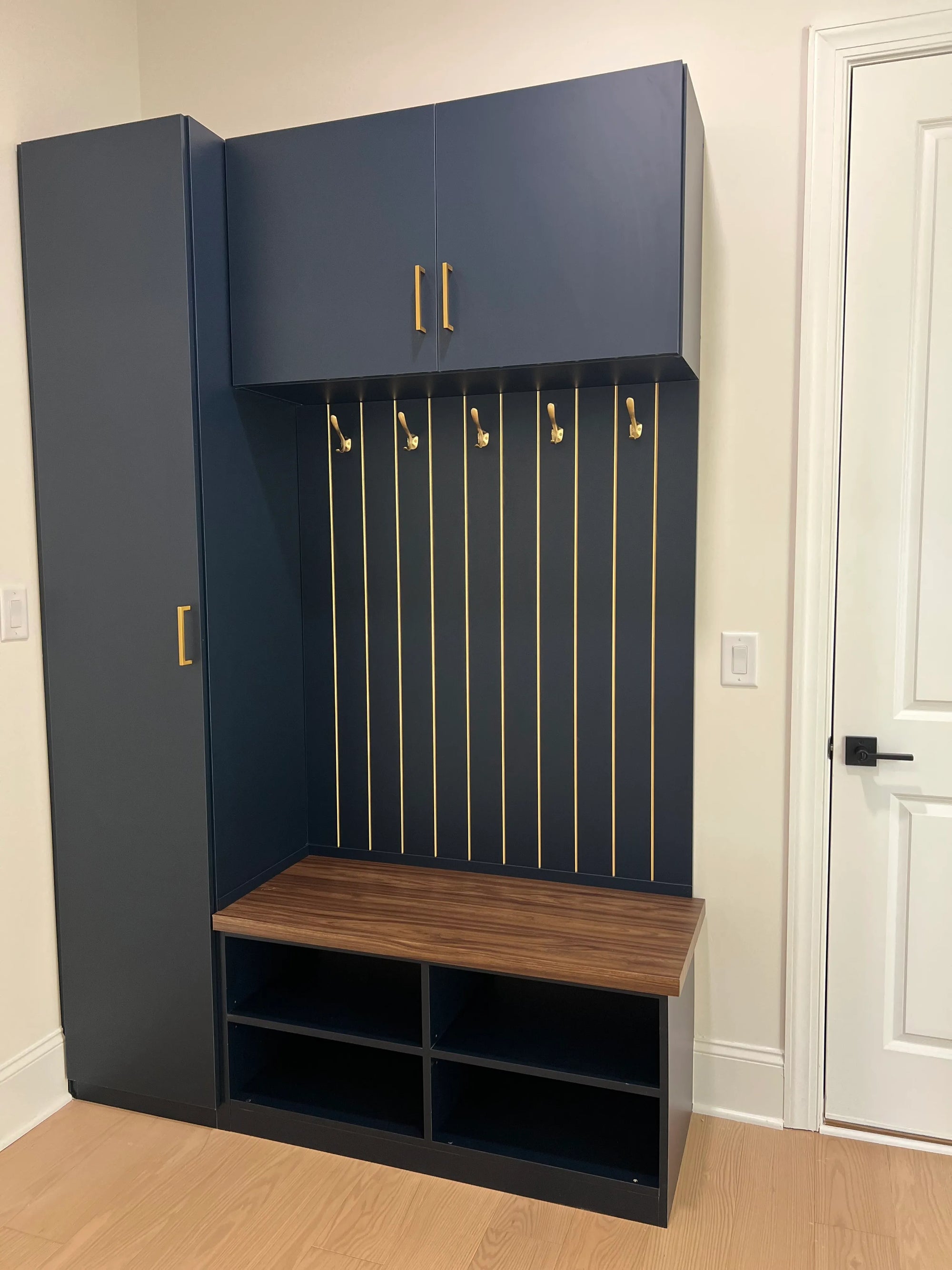 Custom mudroom storage system Norcross Georgia CWA