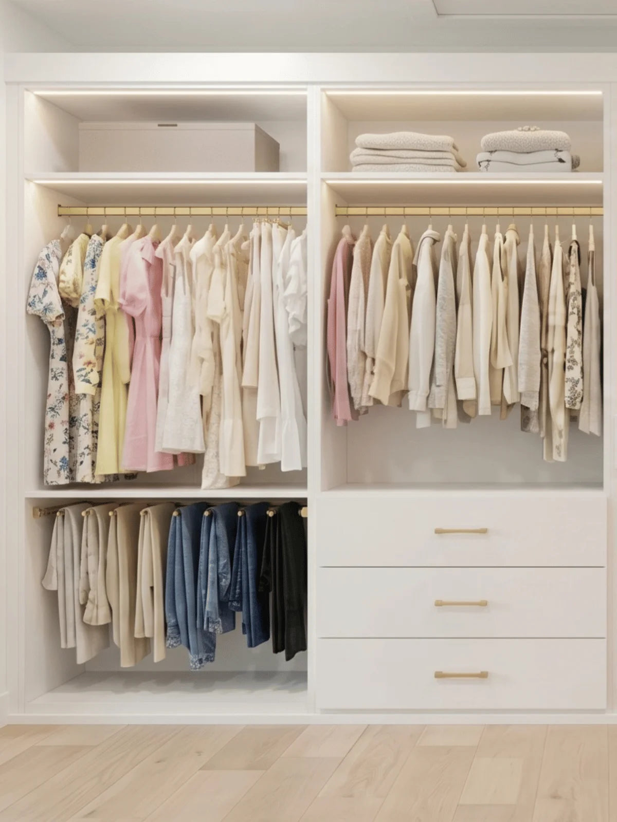 Custom walk-in closet Peachtree Corners GA by CWA Closets